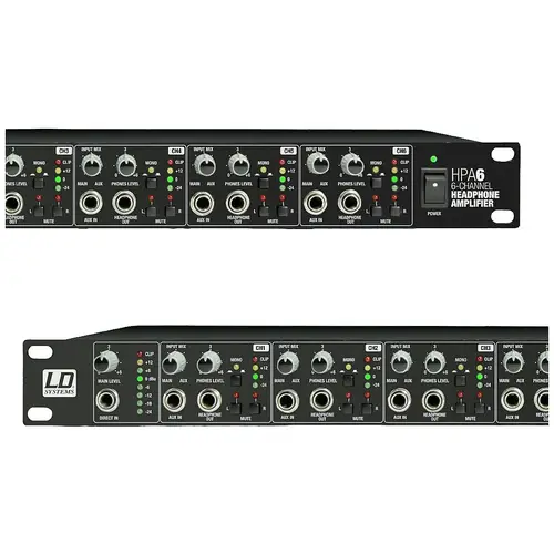 LD Systems HPA 6 Kopfhörerverstärker Schwarz LD Systems HPA 6 Kopfhörerverstärker Schwarz