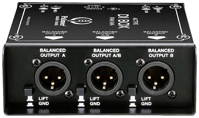 Palmer Musicals Instruments PAN 04A Aktive DI Box 2-Kanal