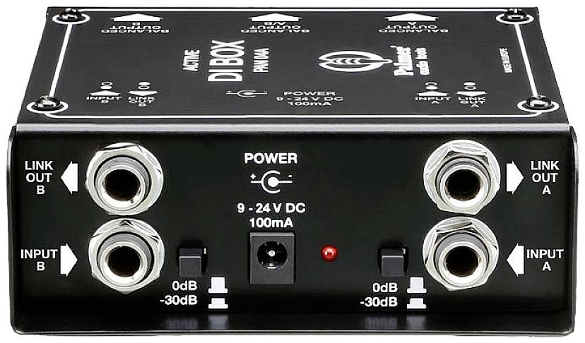 Palmer Musicals Instruments PAN 04A Aktive DI Box 2-Kanal