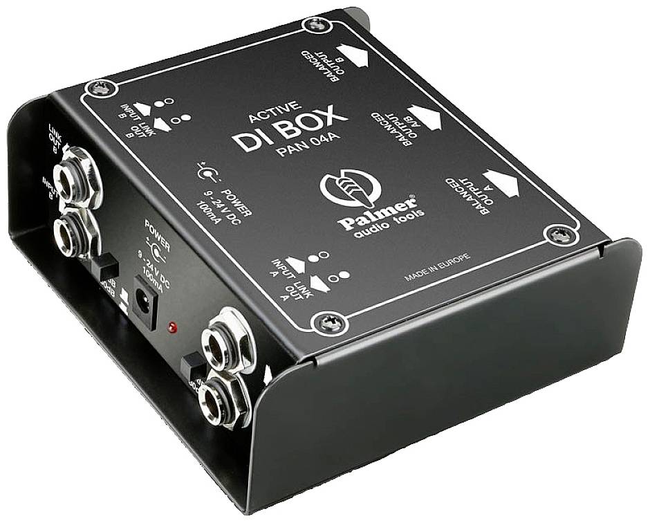 Palmer Musicals Instruments PAN 04A Aktive DI Box 2-Kanal