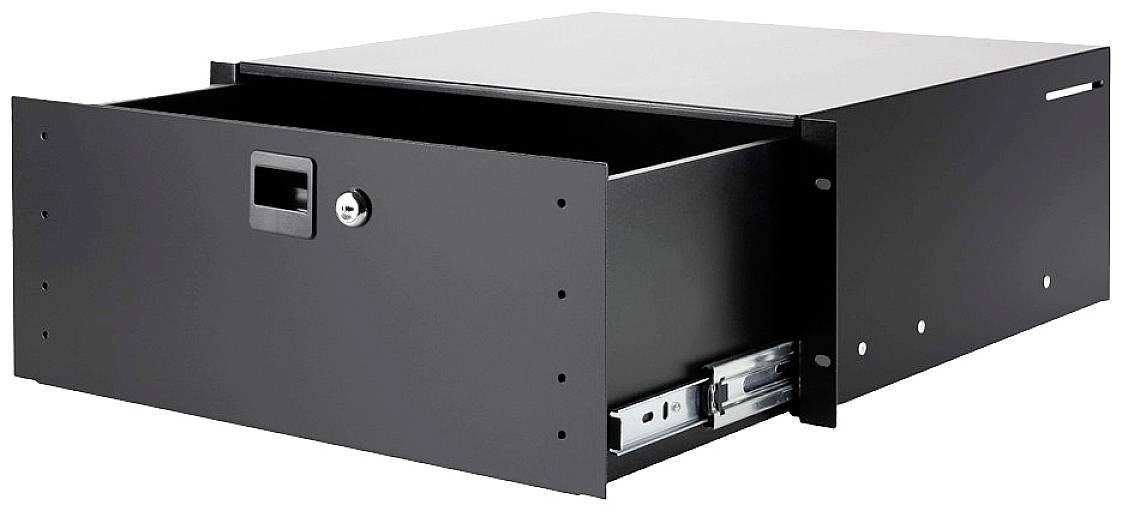 Adam Hall 87404A 19 Zoll Rackschublade 4 HE Stahl