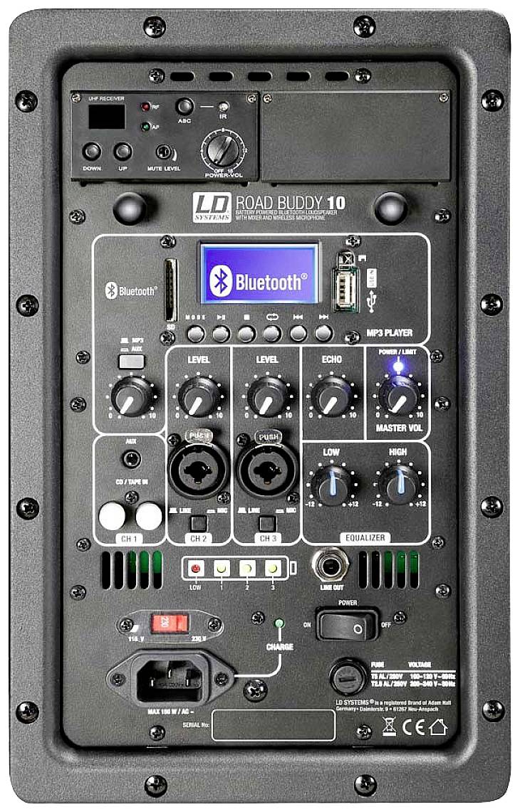 LD Systems LDRBUD10 Mobiler Lautsprecher 25.4cm 10 Zoll akkubetrieben, batteriebetrieben 1St.