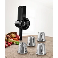 Bosch Haushalt MUZ9RV1 Käsereibe Schwarz, Edelstahl Bosch Haushalt MUZ9RV1 Käsereibe Schwarz, Edelstahl