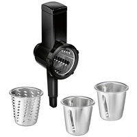 Bosch Haushalt MUZ9RV1 Käsereibe Schwarz, Edelstahl Bosch Haushalt MUZ9RV1 Käsereibe Schwarz, Edelstahl