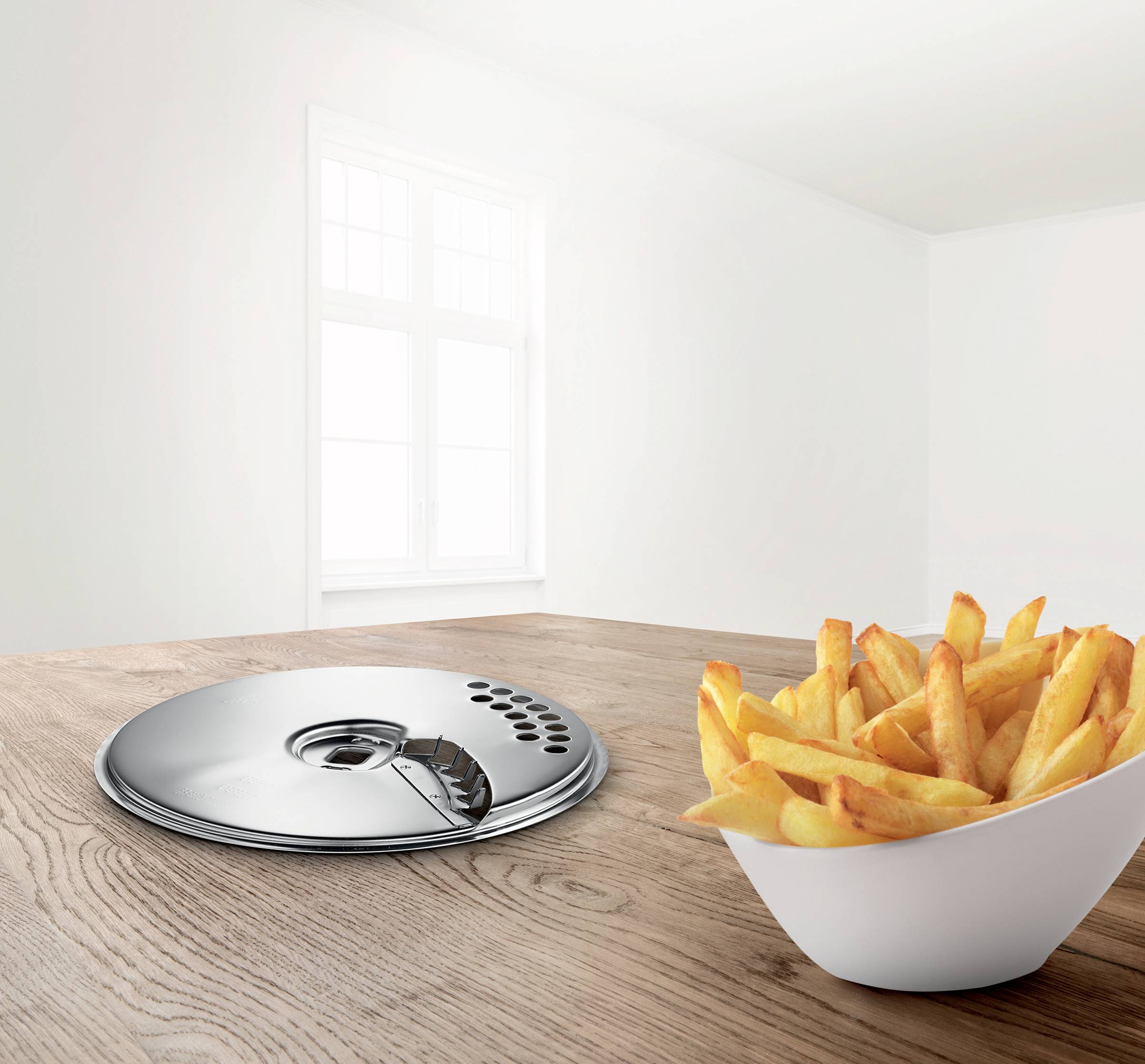Bosch Haushalt MUZ45PS1 Pommes-Frites-Schneider Edelstahl