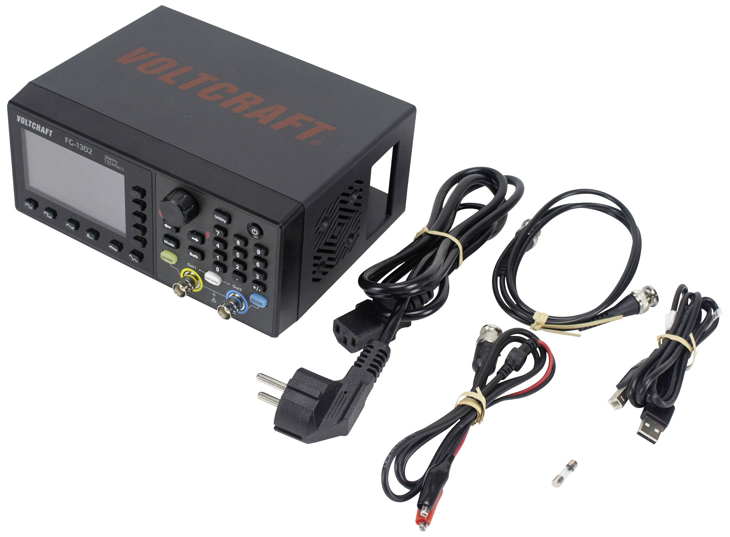 VOLTCRAFT FG-1302 Funktionsgenerator netzbetrieben 1 µHz - 30MHz 2-Kanal Arbiträr