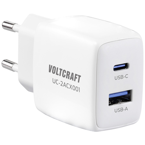 VOLTCRAFT UC-2ACX001 USB-Ladegerät 25 W Innenbereich Ausgangsstrom (max.) 2.08 A 2 x USB, USB-C® Bu