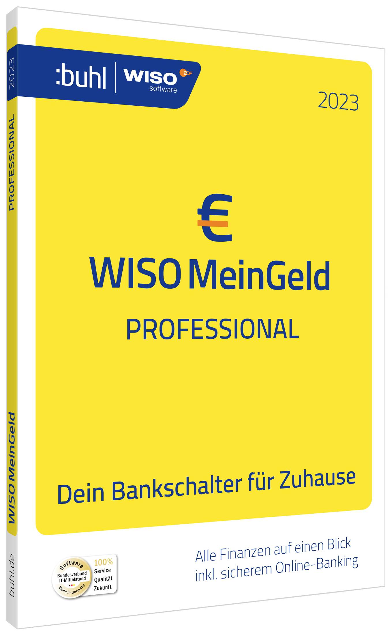 WISO Mein Geld Professional 2023 Jahreslizenz, 1 Lizenz Windows Finanz-Software