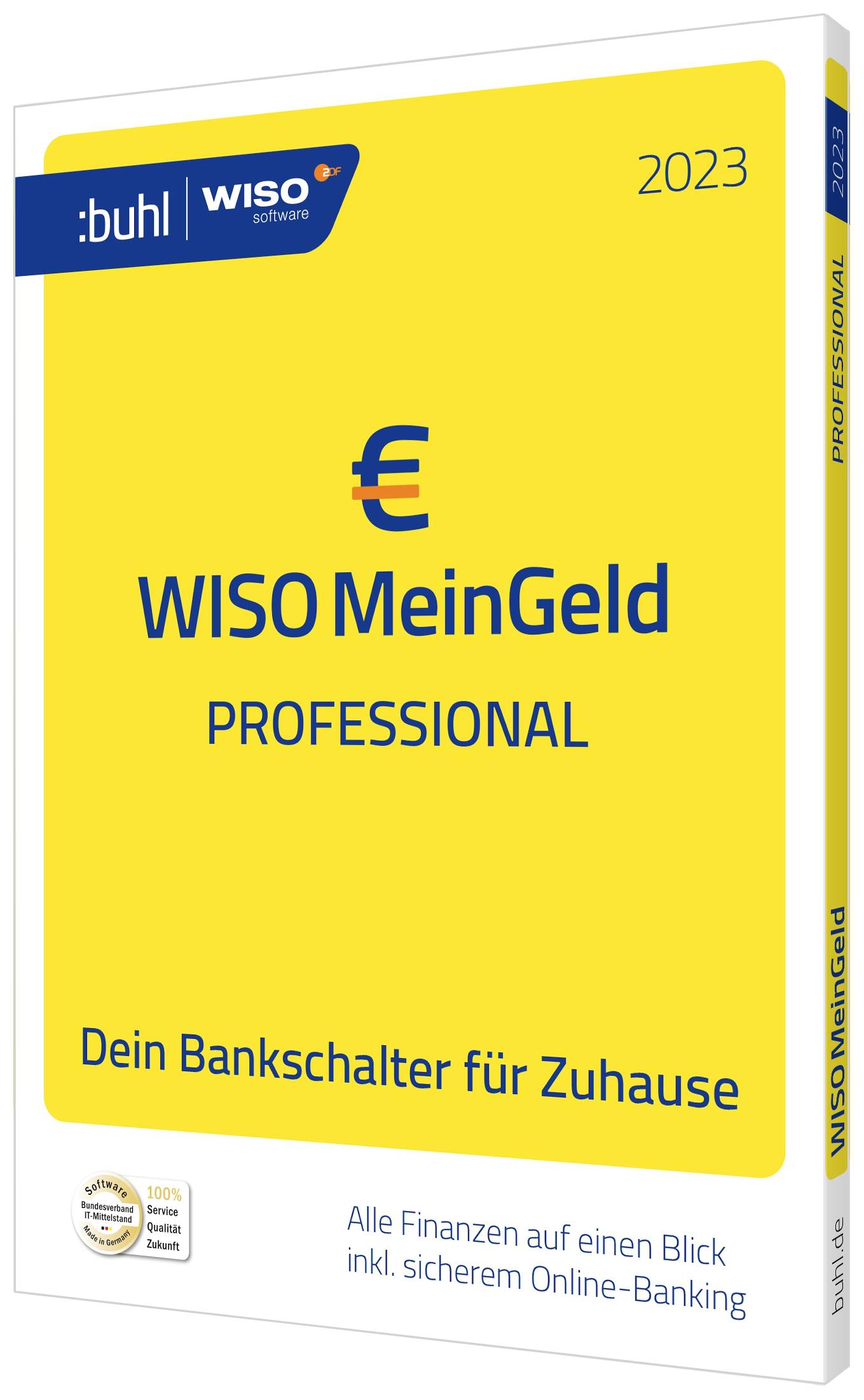 WISO Mein Geld Professional 2023 Jahreslizenz, 1 Lizenz Windows Finanz-Software
