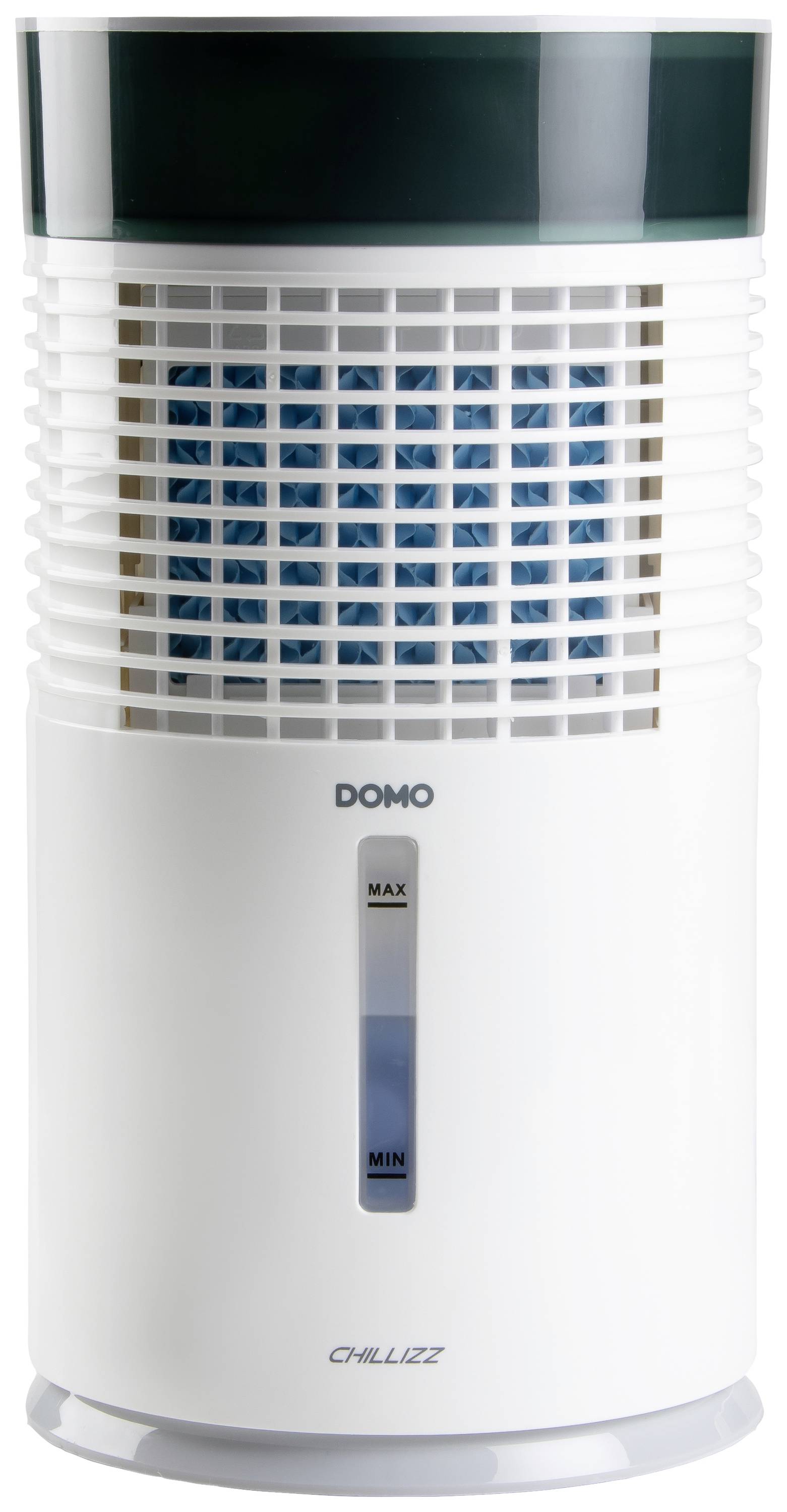 DOMO Air Cooler Chillizz Luftkühler 9.6W (Ø x H) 204mm x 380mm Weiß, Schwarz Timer, mit Luftbefeuchter, LED-Display