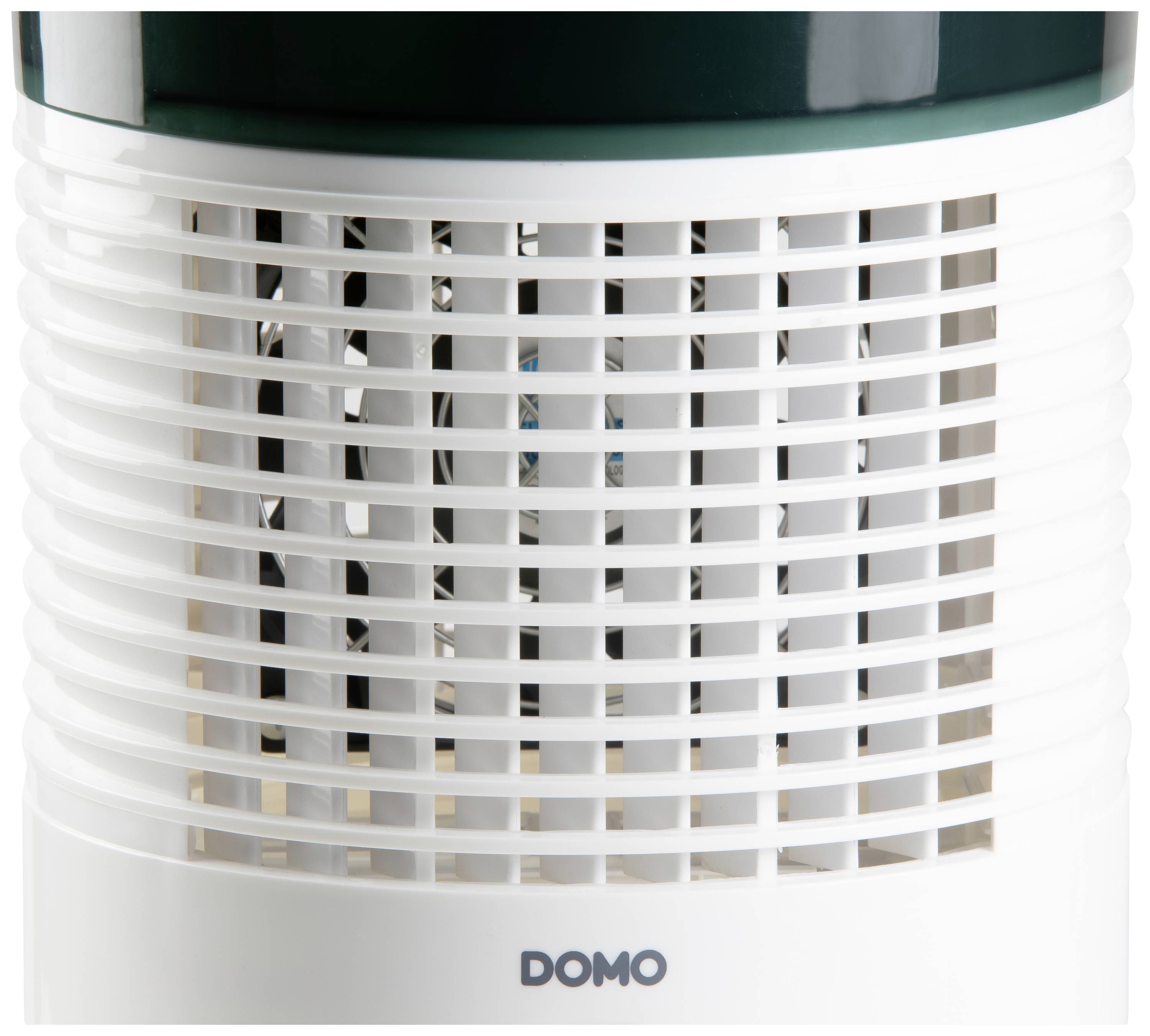 DOMO Air Cooler Chillizz Luftkühler 9.6W (Ø x H) 204mm x 380mm Weiß, Schwarz Timer, mit Luftbefeuchter, LED-Display