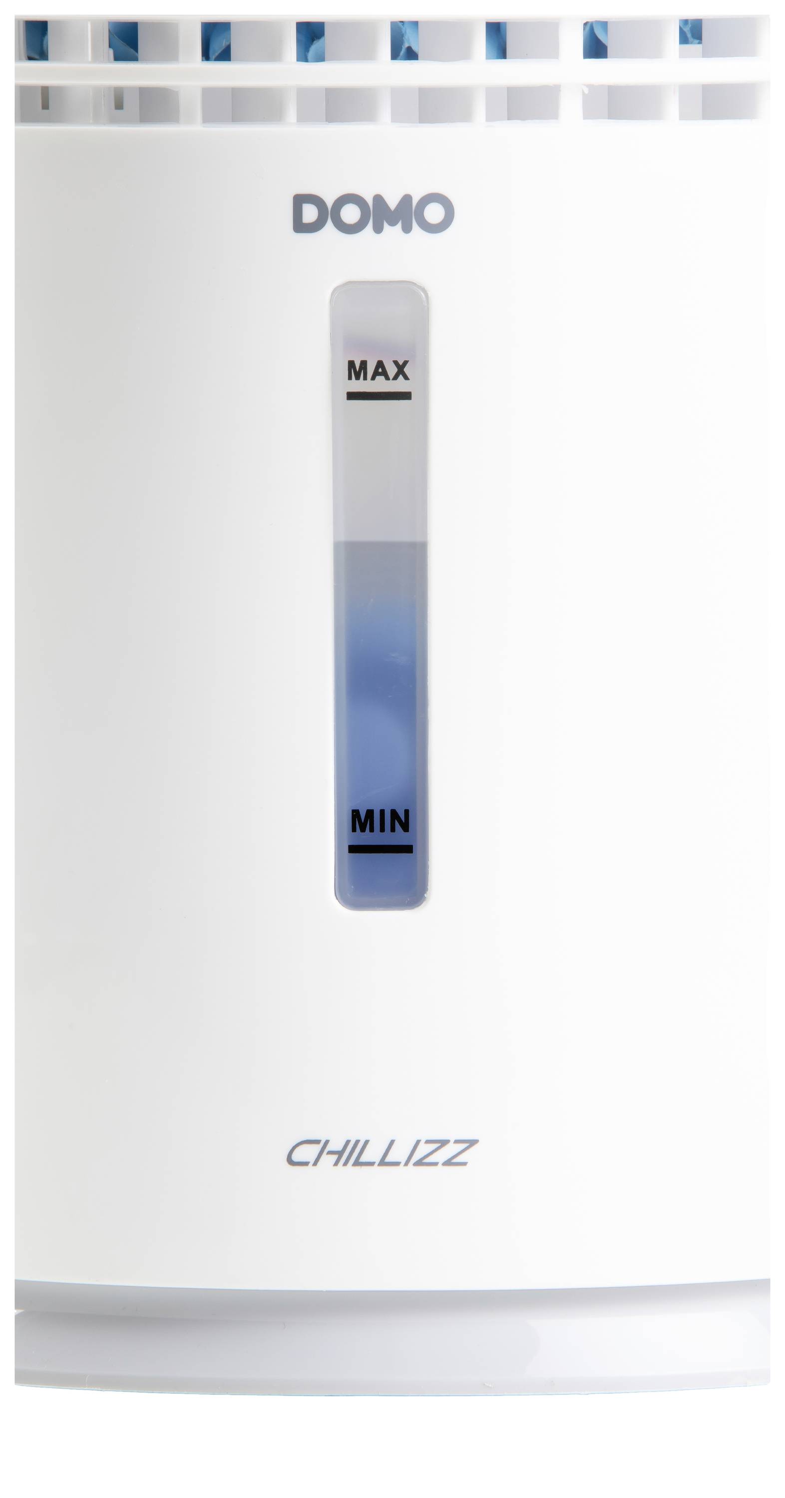 DOMO Air Cooler Chillizz Luftkühler 9.6W (Ø x H) 204mm x 380mm Weiß, Schwarz Timer, mit Luftbefeuchter, LED-Display