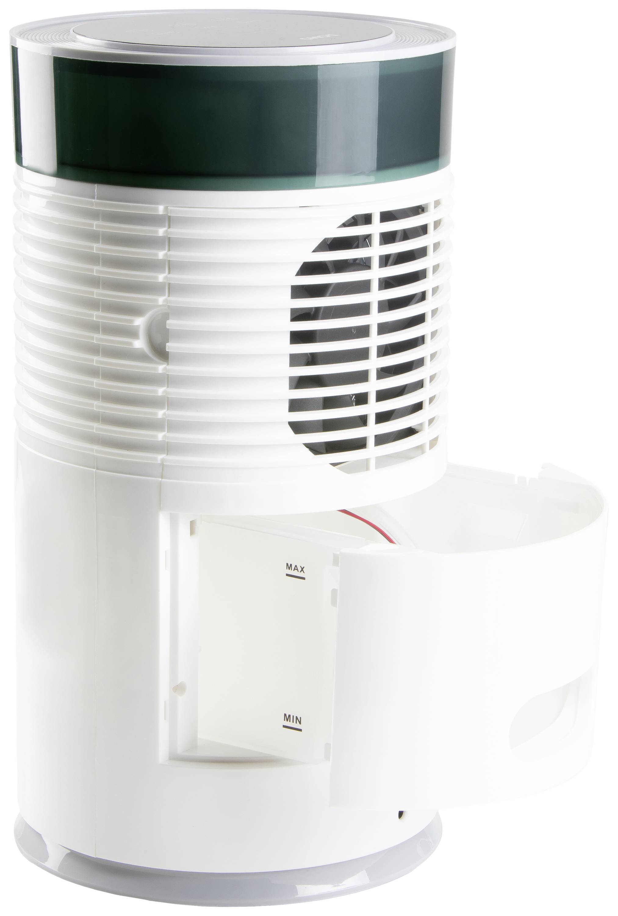 DOMO Air Cooler Chillizz Luftkühler 9.6W (Ø x H) 204mm x 380mm Weiß, Schwarz Timer, mit Luftbefeuchter, LED-Display