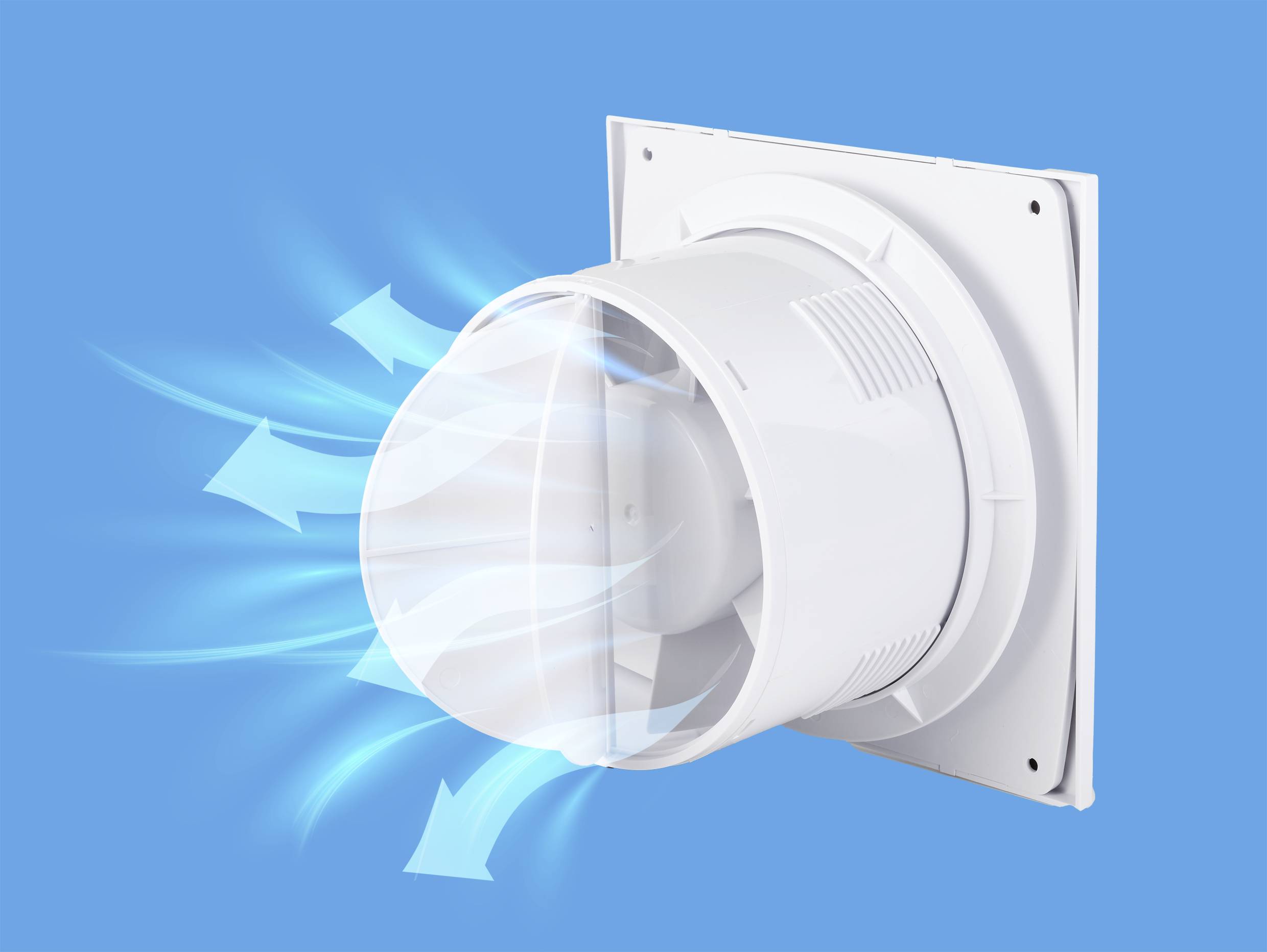 Sygonix Wand- und Deckenlüfter 230 V/AC 130 m³/h 100mm