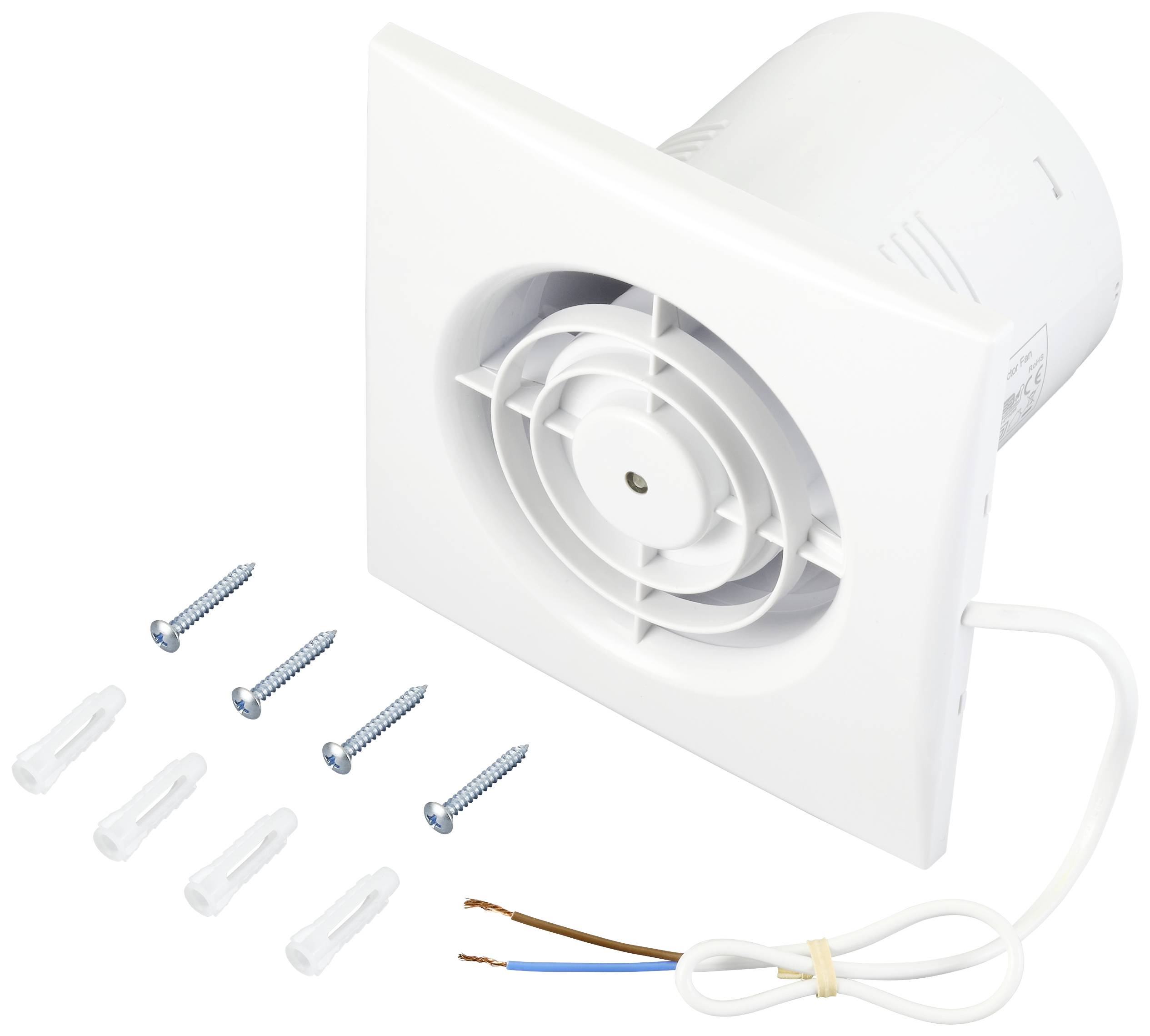 Sygonix Wand- und Deckenlüfter 230 V/AC 130 m³/h 100mm