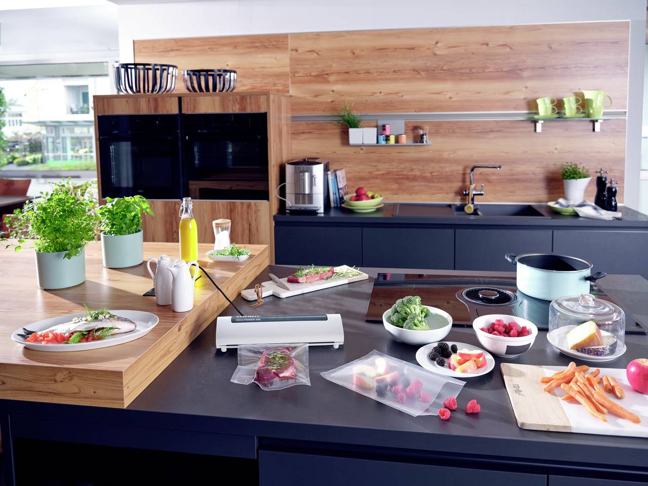 Leifheit 03280 Vacu Power 100 Vakuumierer (B x H x T) 378 x 66 x 103mm