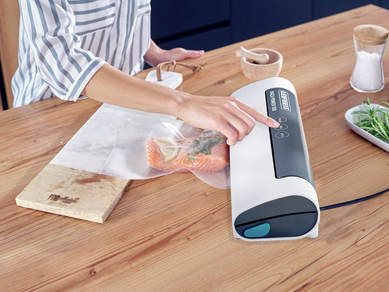 Leifheit 03280 Vacu Power 100 Vakuumierer (B x H x T) 378 x 66 x 103mm