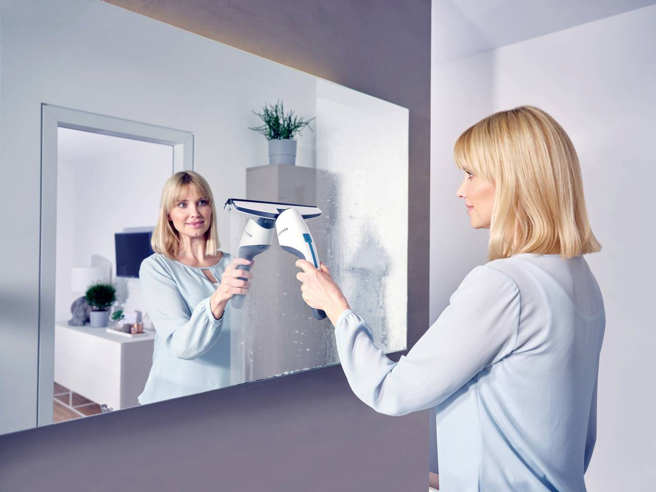 Leifheit Nemo+SprayClean Fenstersauger Weiß
