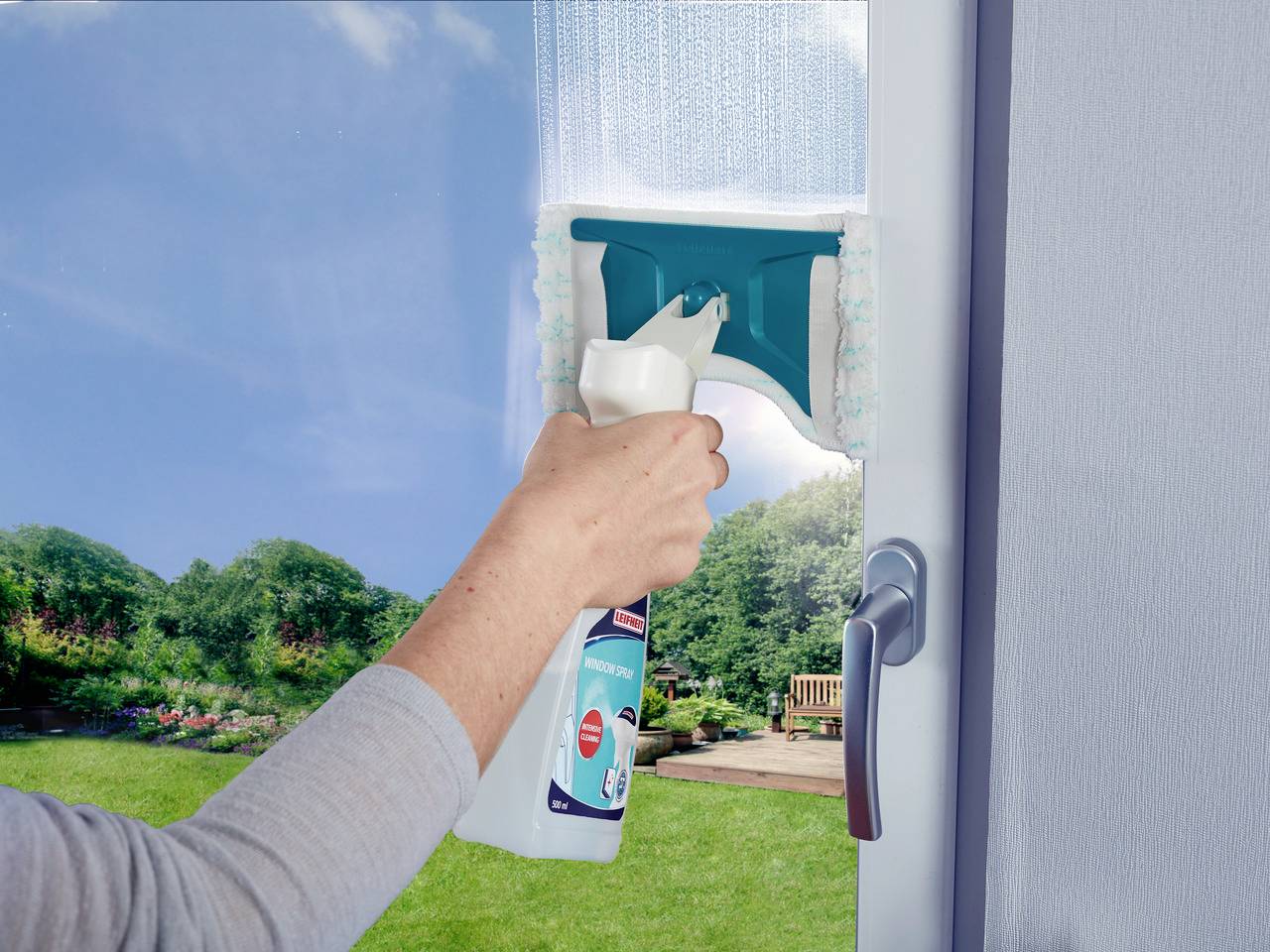 Leifheit Nemo+SprayClean Fenstersauger Weiß