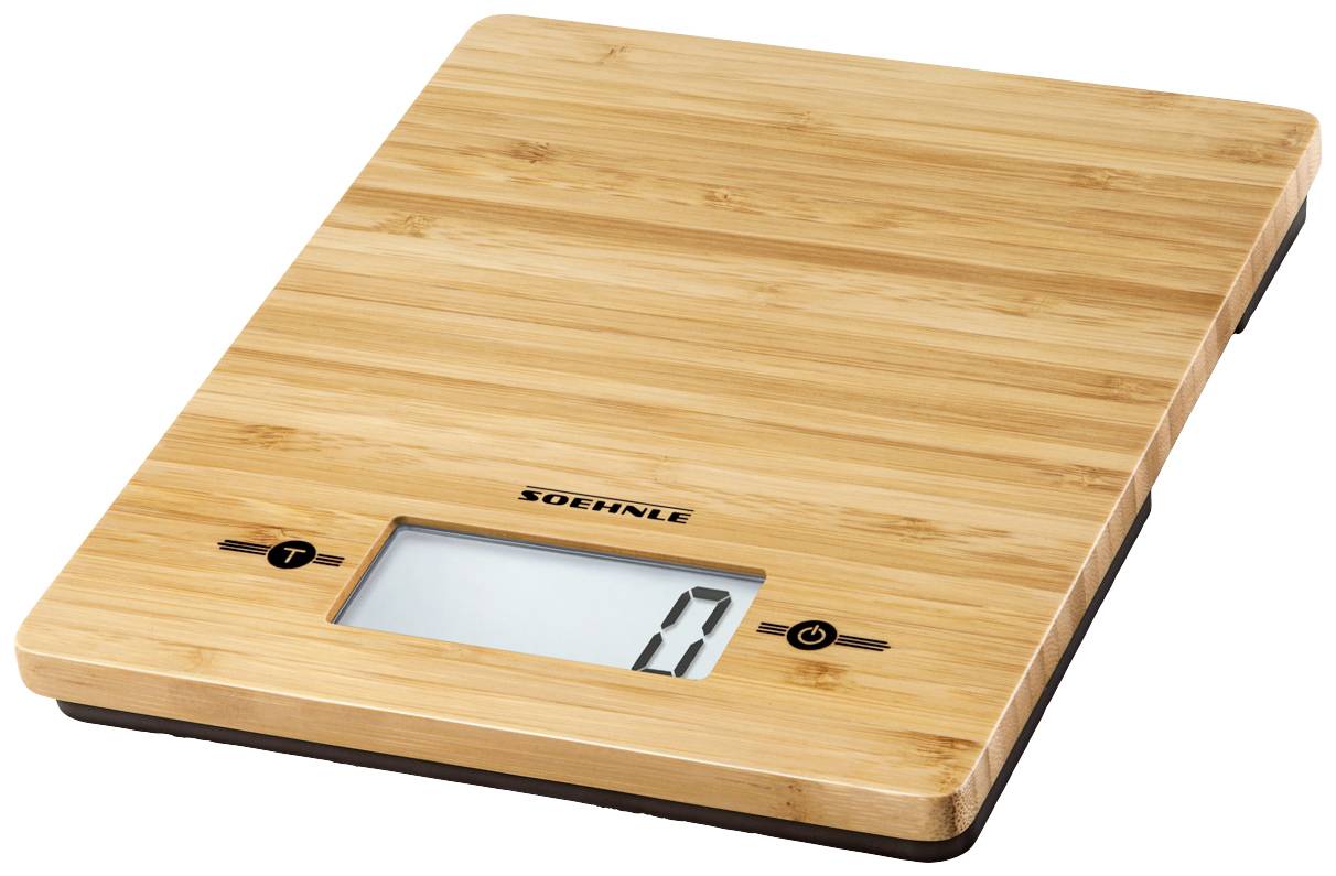 Soehnle KWD Bamboo Küchenwaage digital Wägebereich (max.)=5kg 200 x 160 x 20
