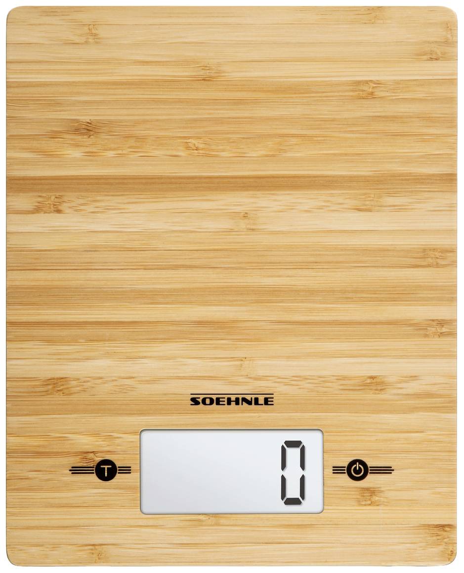 Soehnle KWD Bamboo Küchenwaage digital Wägebereich (max.)=5kg 200 x 160 x 20
