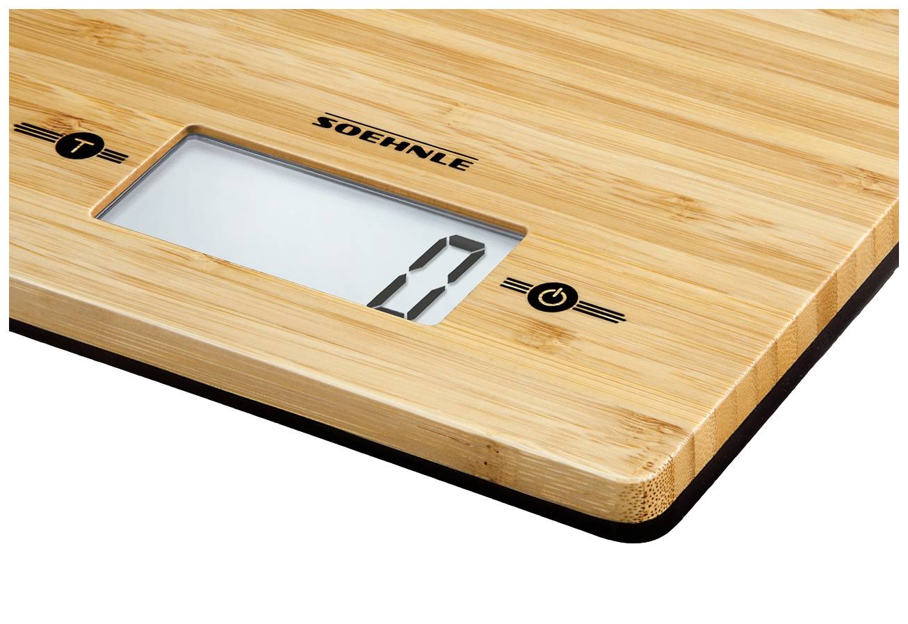 Soehnle KWD Bamboo Küchenwaage digital Wägebereich (max.)=5kg 200 x 160 x 20
