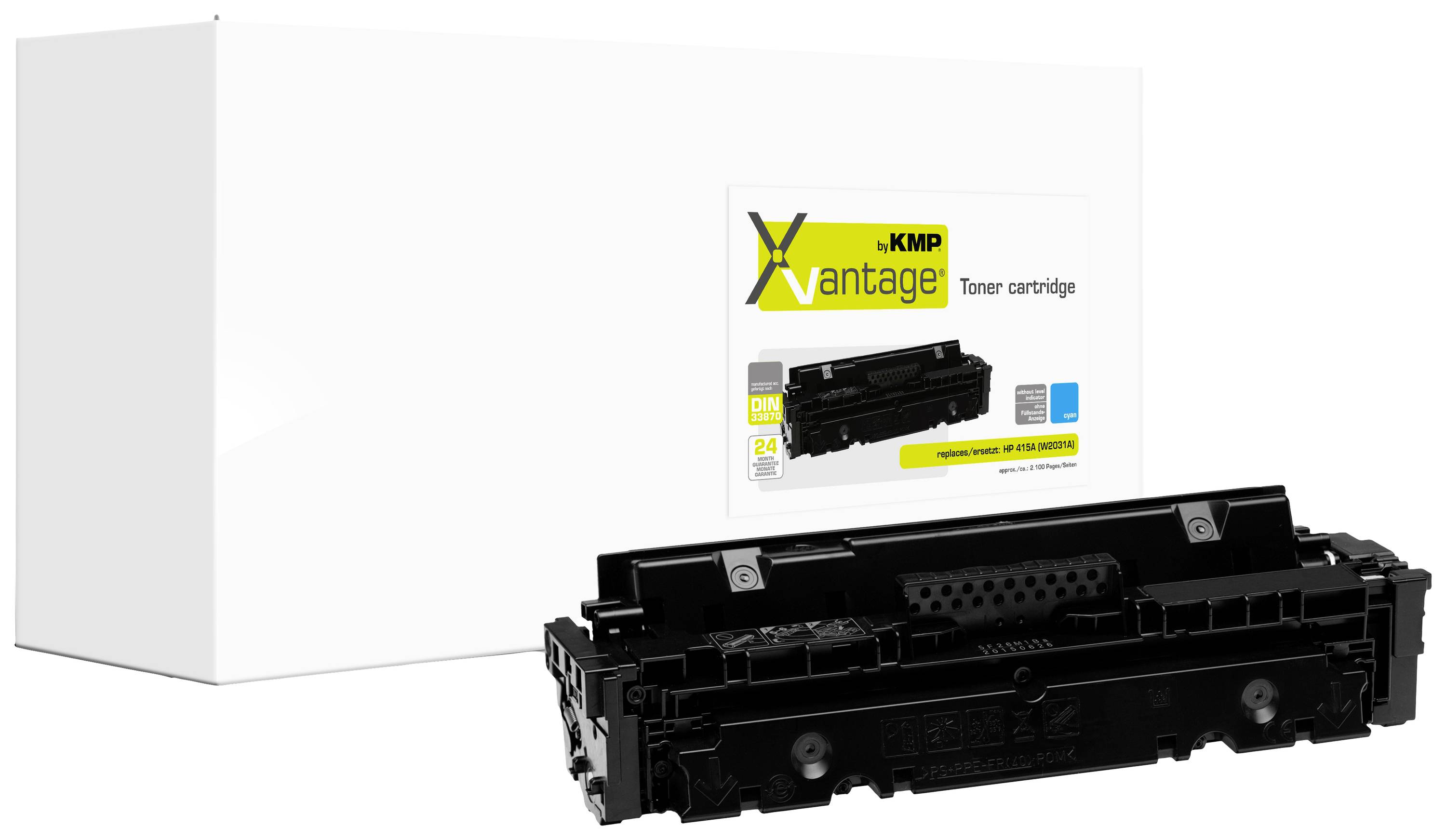 KMP Toner ersetzt HP HP415A (W2031A) Kompatibel Cyan Xvantage 2554,0083