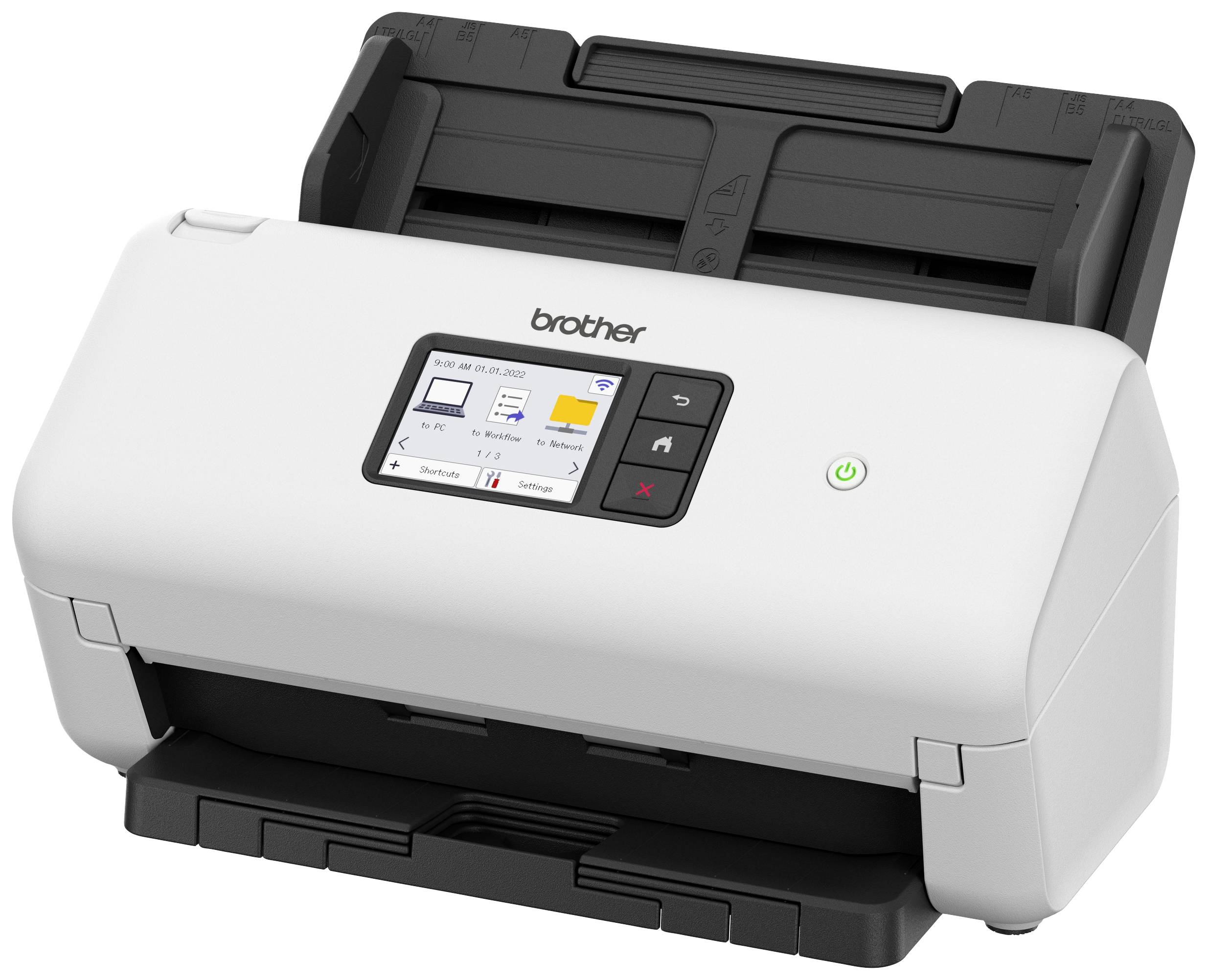 Brother ADS4500W Dokumentenscanner A4 600 x 600 35 Seiten/min USB-A (USB 3.2 Gen 1), LAN (10/100/1000MBit/s), WLAN, USB-A