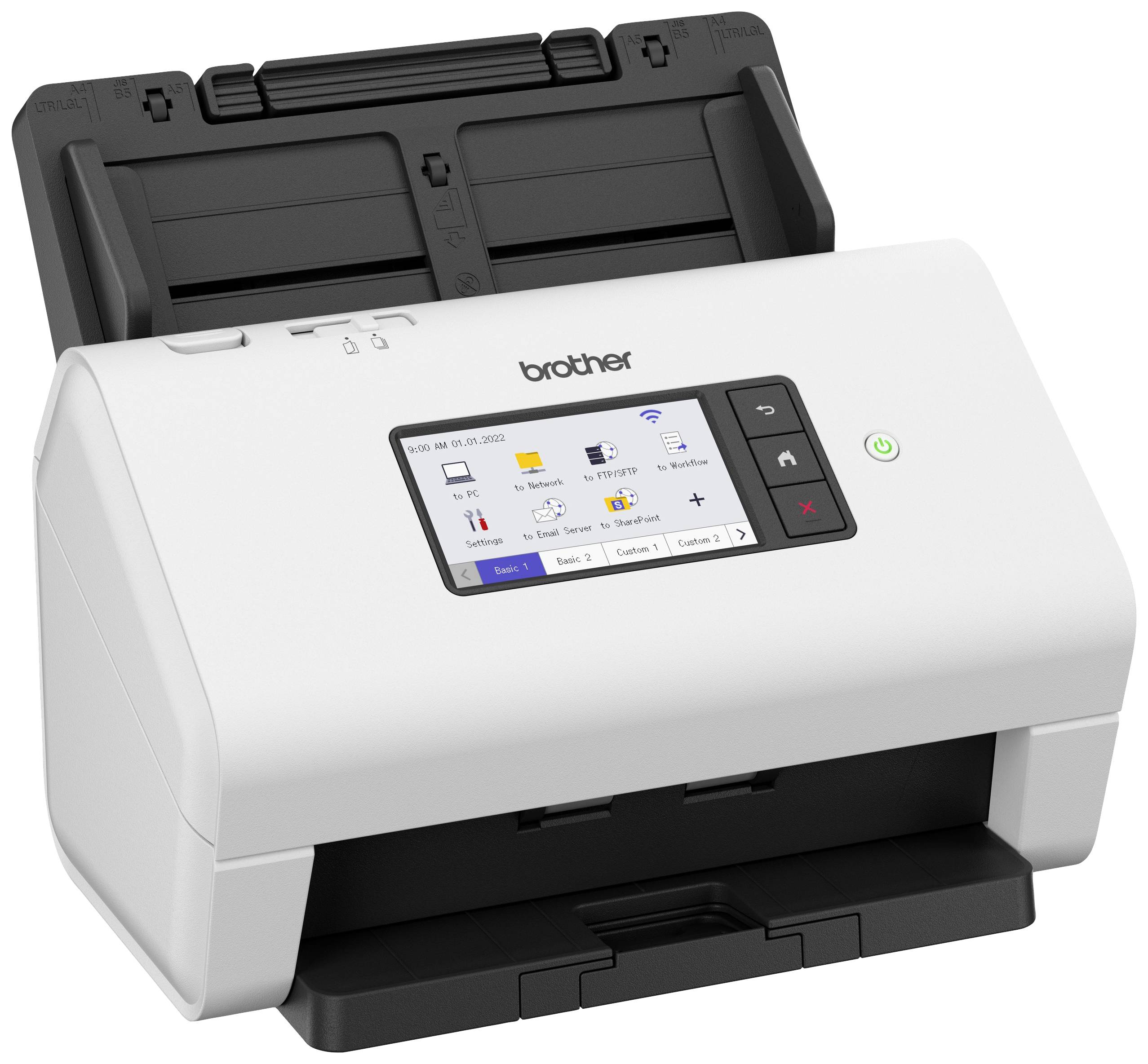 Brother ADS4900W Dokumentenscanner A4 600 x 600 60 Seiten/min USB-A (USB 2.0), USB-A (USB 3.2 Gen 1), LAN (10/100/1000 MBit/s), WLAN