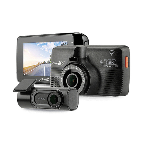 MIO MiVue 798 Dual Pro Dashcam mit GPS Blickwinkel horizontal max.=145° Display