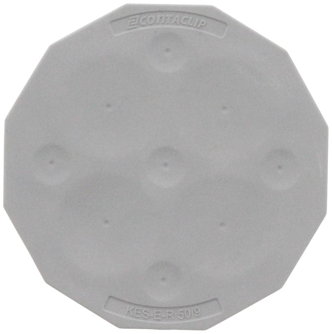 CONTA-CLIP KES-E-R 50/9 A GR Kabeleinführung Plattenstärke (max.) 2.5 mm Thermoplastisches Elastomer Grau 1 St.