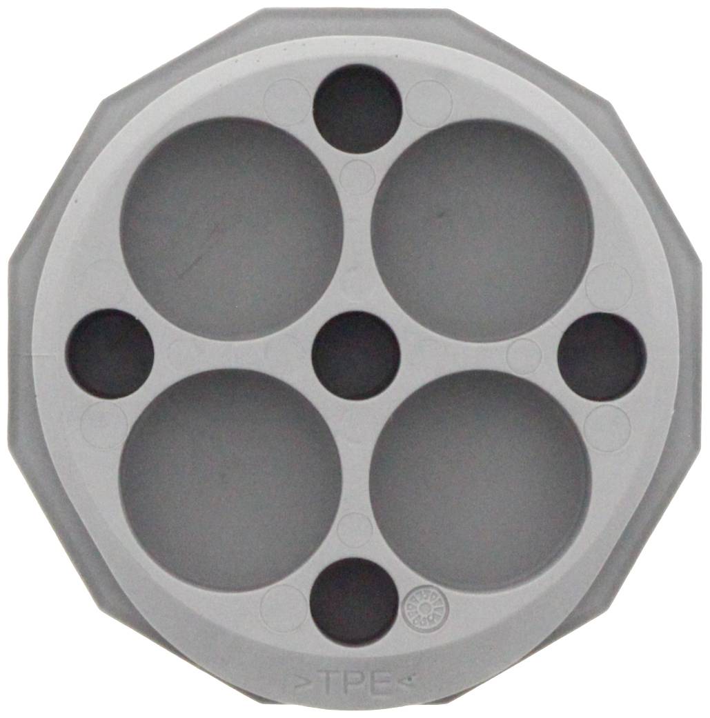 CONTA-CLIP KES-E-R 50/9A GR Kabeleinführung Plattenstärke (max.) 2.5mm Thermoplastisches Elastomer Grau