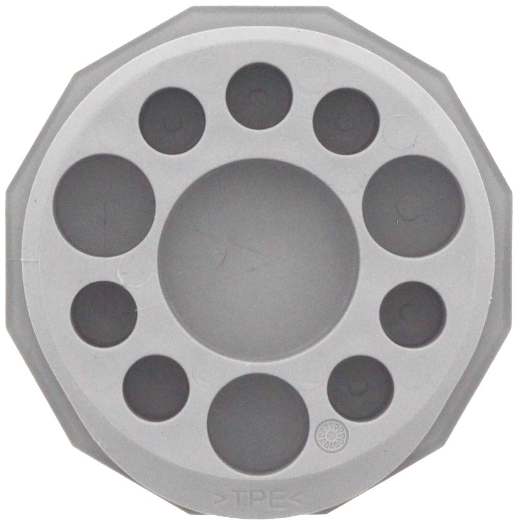 CONTA-CLIP KES-E-R 50/11A GR Kabeleinführung Plattenstärke (max.) 2.5mm Thermoplastisches Elastomer Grau