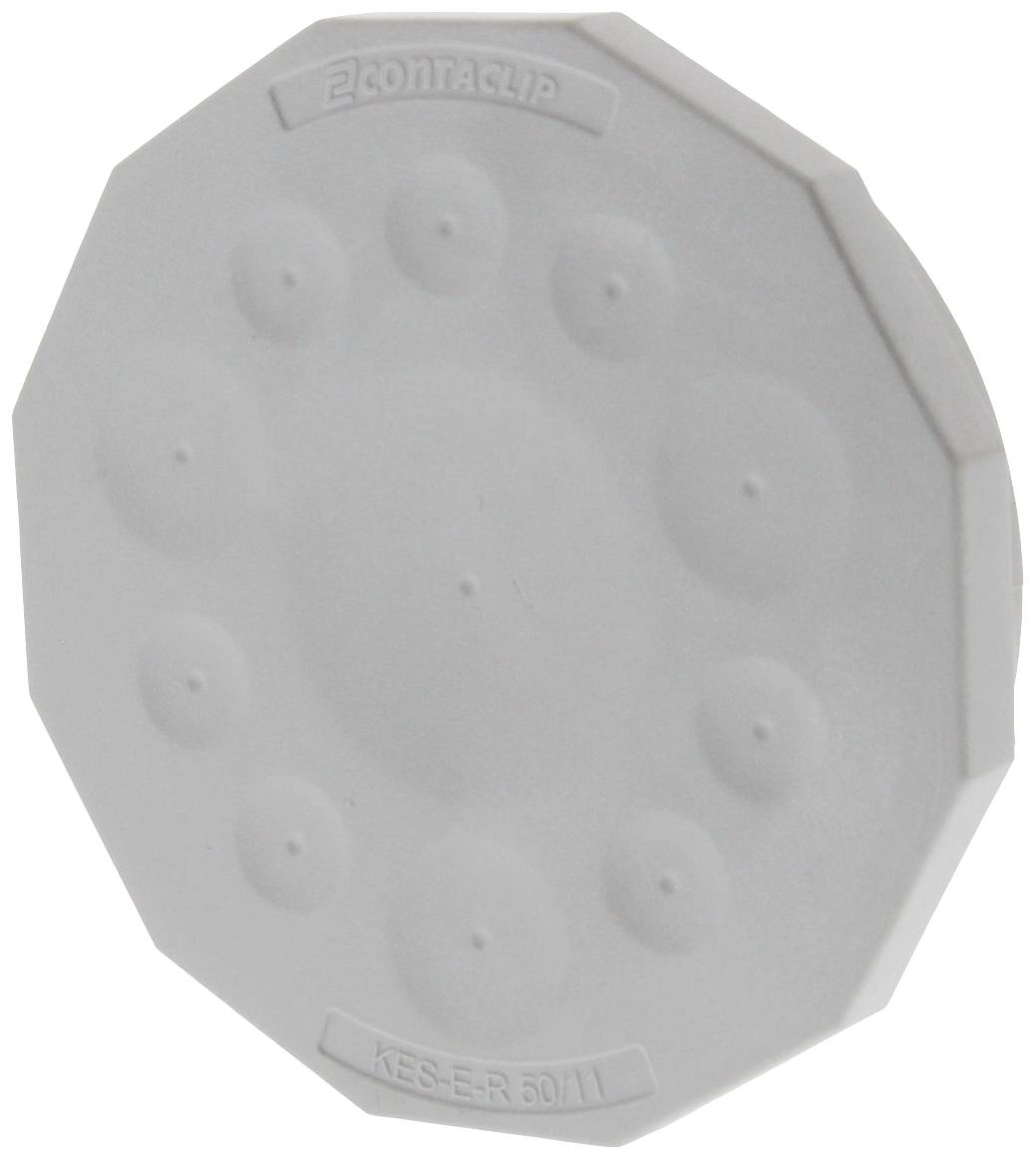 CONTA-CLIP KES-E-R 50/11 A GR Kabeleinführung Plattenstärke (max.) 2.5 mm Thermoplastisches Elastomer Grau 1 St.