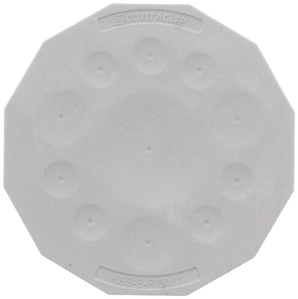 CONTA-CLIP KES-E-R 50/11A GR Kabeleinführung Plattenstärke (max.) 2.5mm Thermoplastisches Elastomer Grau