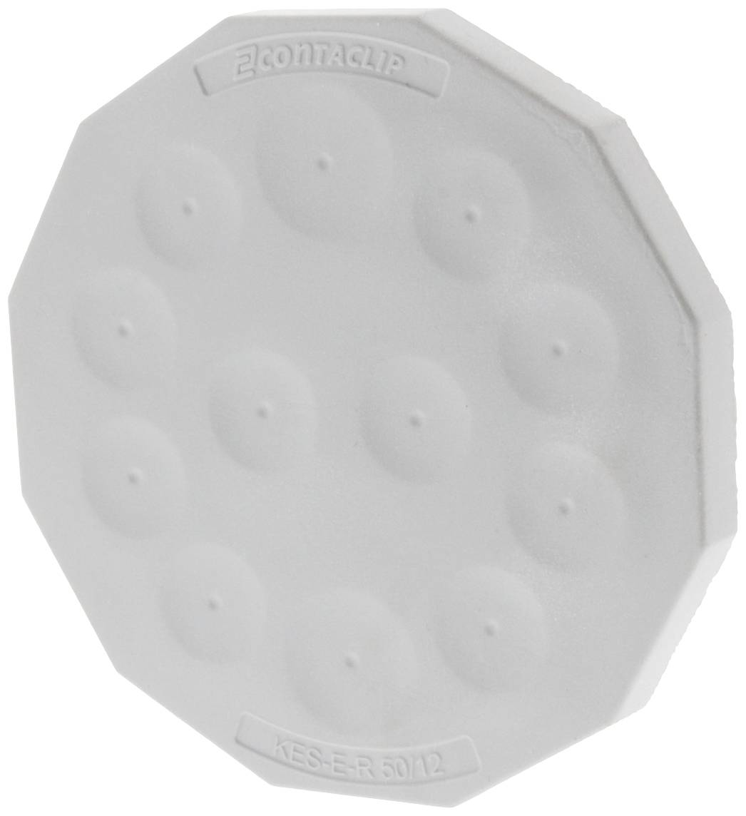 CONTA-CLIP KES-E-R 50/12A GR Kabeleinführung Plattenstärke (max.) 2.5mm Thermoplastisches Elastomer Grau