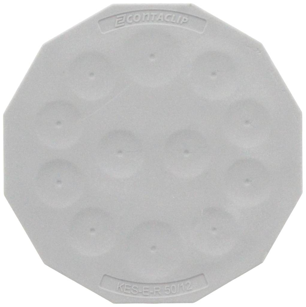 CONTA-CLIP KES-E-R 50/12 A GR Kabeleinführung Plattenstärke (max.) 2.5 mm Thermoplastisches Elastomer Grau 1 St.
