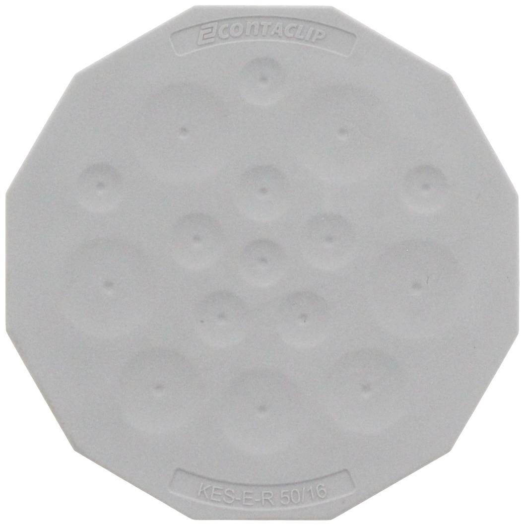 CONTA-CLIP KES-E-R 50/16A GR Kabeleinführung Plattenstärke (max.) 2.5mm Thermoplastisches Elastomer Grau