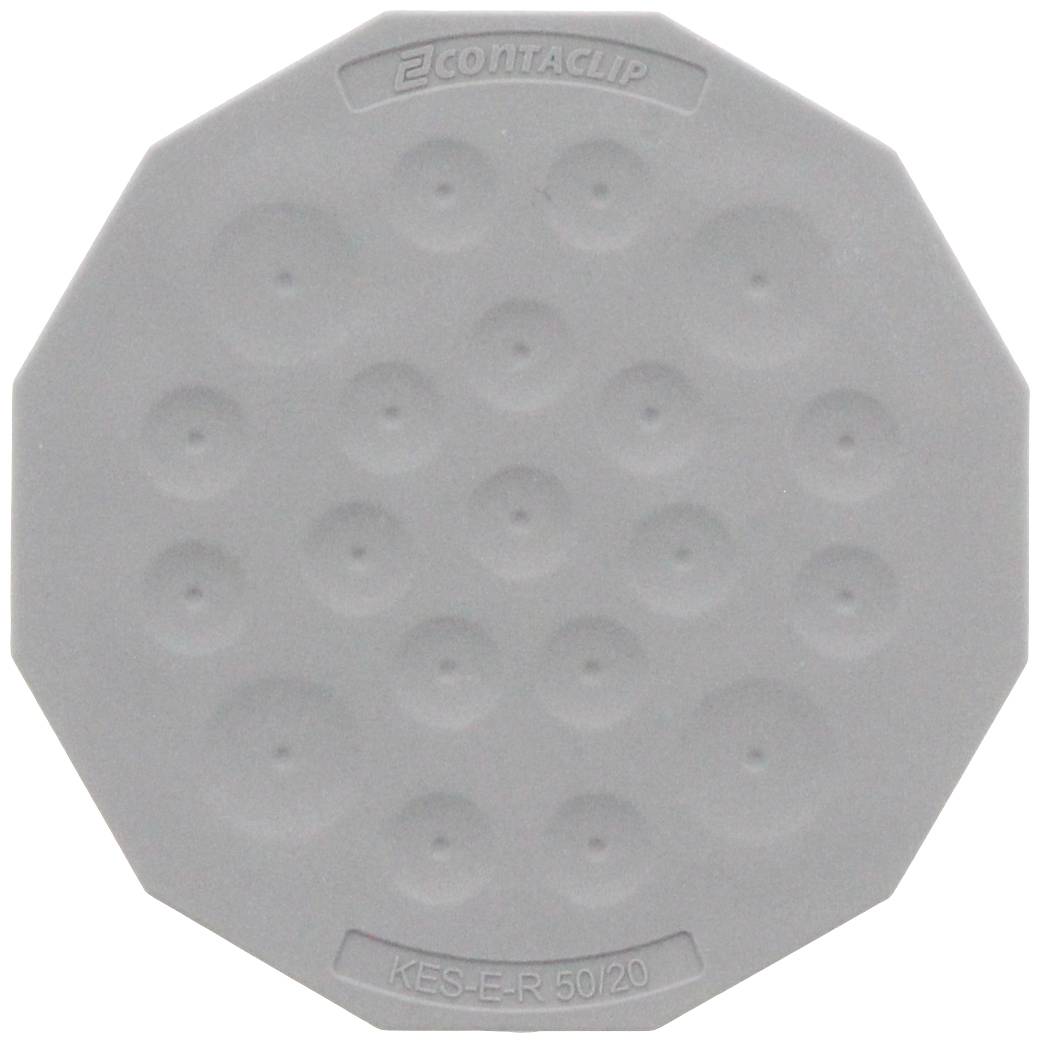 CONTA-CLIP KES-E-R 50/20 A GR Kabeleinführung Plattenstärke (max.) 2.5 mm Thermoplastisches Elastomer Grau 1 St.