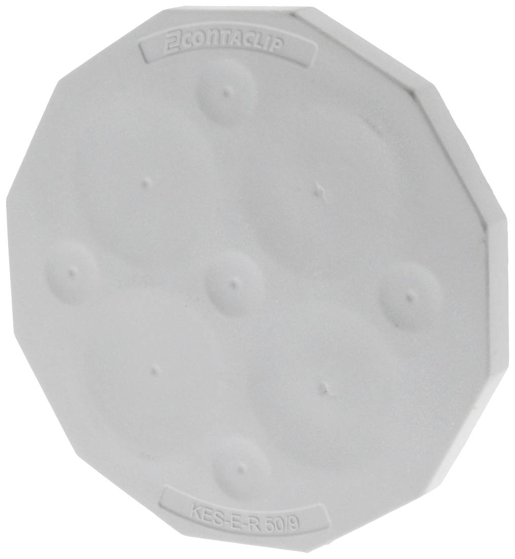 CONTA-CLIP KES-E-R 50/9 B GR Kabeleinführung Plattenstärke (max.) 4mm Thermoplastisches Elastomer Grau