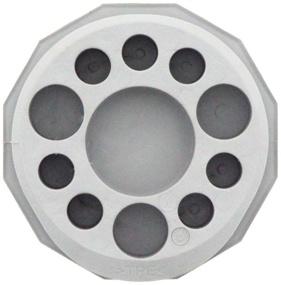 CONTA-CLIP KES-E-R 50/11 B GR Kabeleinführung Plattenstärke (max.) 4mm Thermoplastisches Elastomer Grau