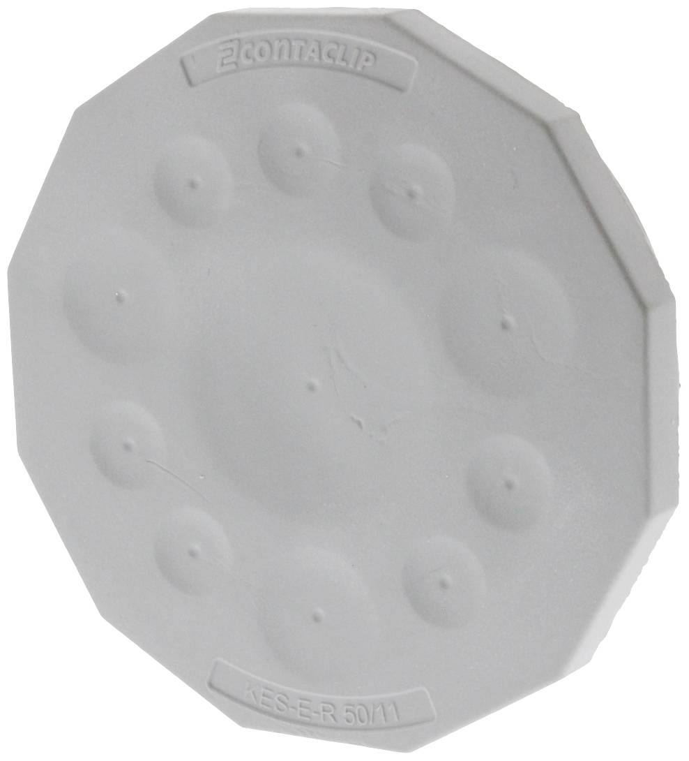 CONTA-CLIP KES-E-R 50/11 B GR Kabeleinführung Plattenstärke (max.) 4mm Thermoplastisches Elastomer Grau