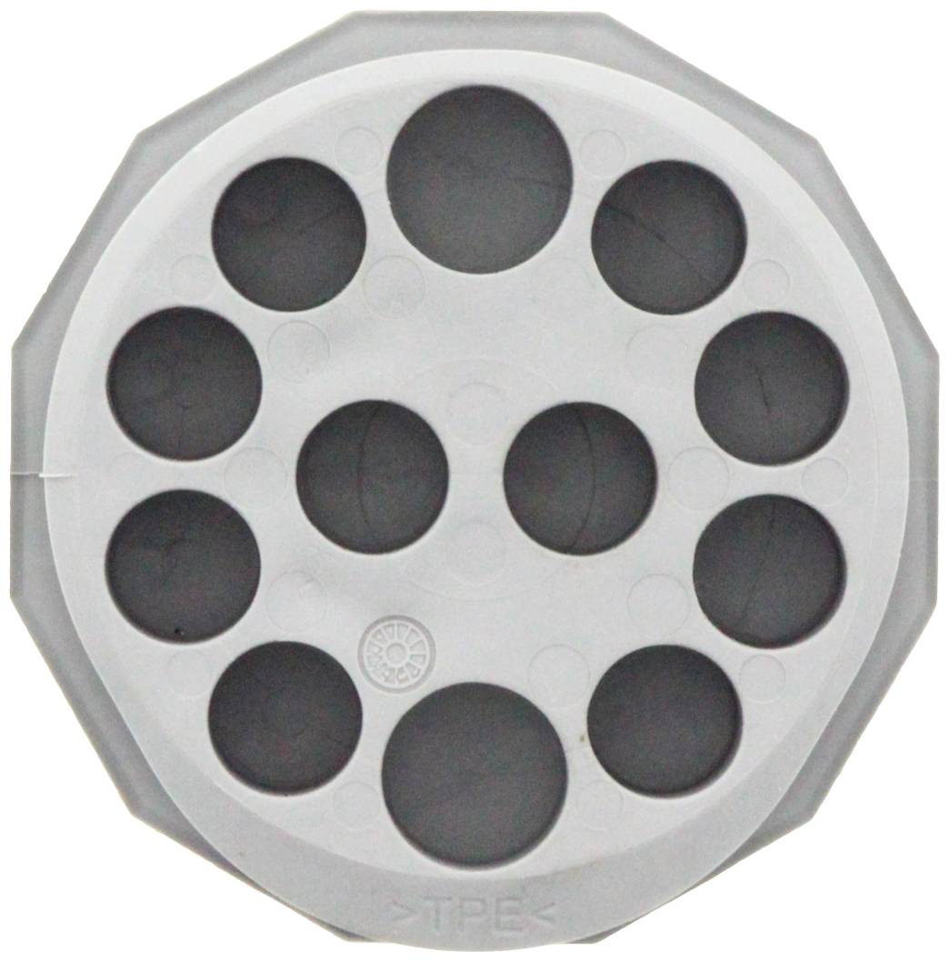 CONTA-CLIP KES-E-R 50/12 B GR Kabeleinführung Plattenstärke (max.) 4mm Thermoplastisches Elastomer Grau