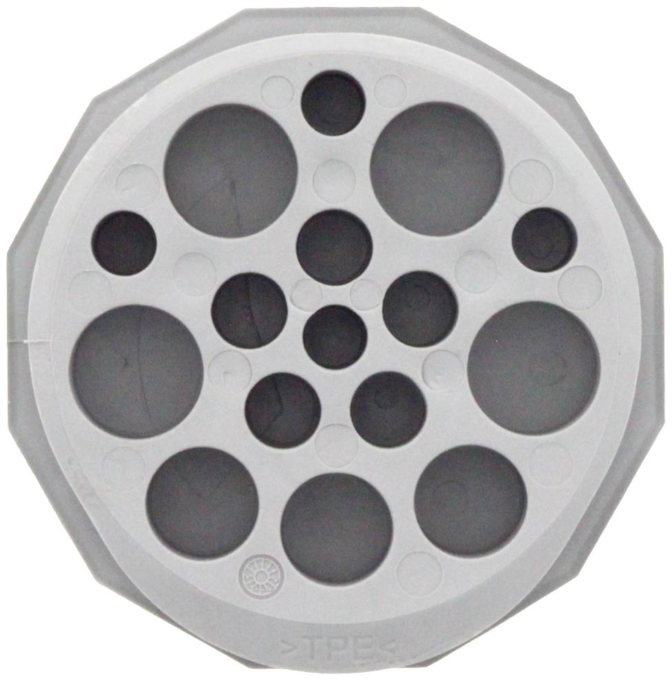 CONTA-CLIP KES-E-R 50/16 B GR Kabeleinführung Plattenstärke (max.) 4mm Thermoplastisches Elastomer Grau