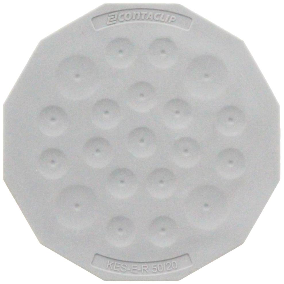 CONTA-CLIP KES-E-R 50/20 B GR Kabeleinführung Plattenstärke (max.) 4mm Thermoplastisches Elastomer Grau