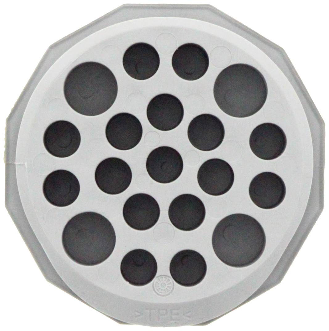 CONTA-CLIP KES-E-R 50/20 B GR Kabeleinführung Plattenstärke (max.) 4mm Thermoplastisches Elastomer Grau