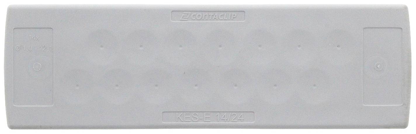 CONTA-CLIP KES-E 14/24A GR Kabeleinführung Plattenstärke (max.) 2.5mm Thermoplastisches Elastomer Grau
