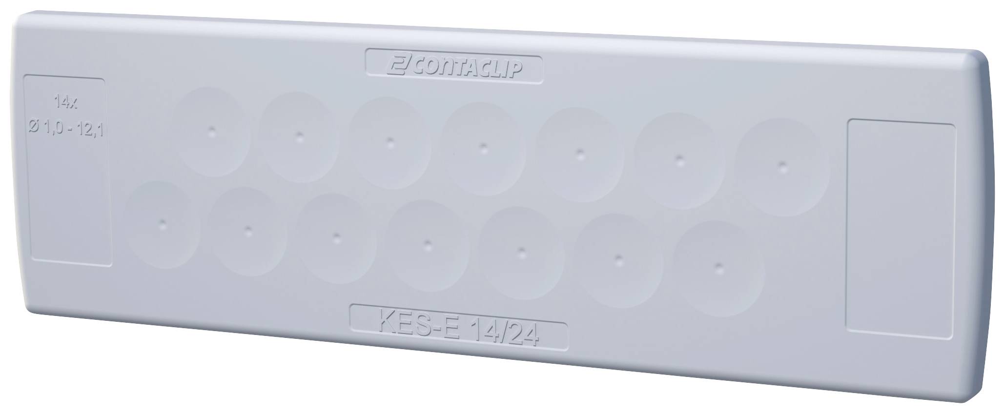 CONTA-CLIP KES-E 14/24A GR Kabeleinführung Plattenstärke (max.) 2.5mm Thermoplastisches Elastomer Grau