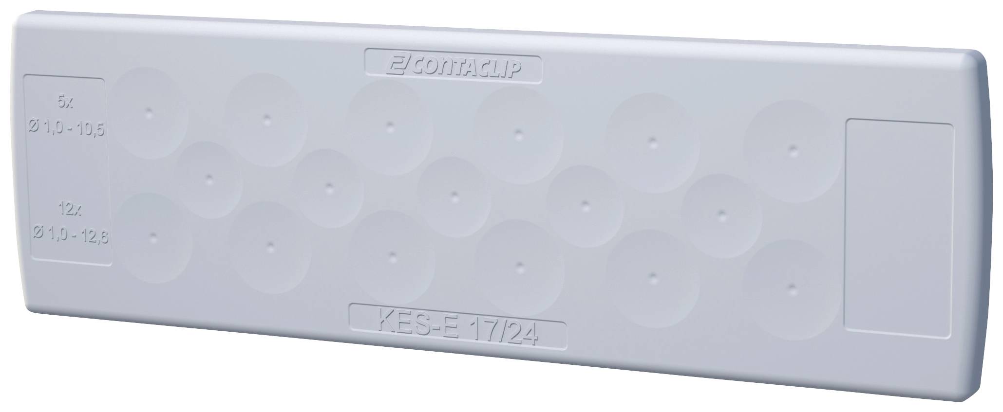 CONTA-CLIP KES-E 17/24A GR Kabeleinführung Plattenstärke (max.) 2.5mm Thermoplastisches Elastomer Grau