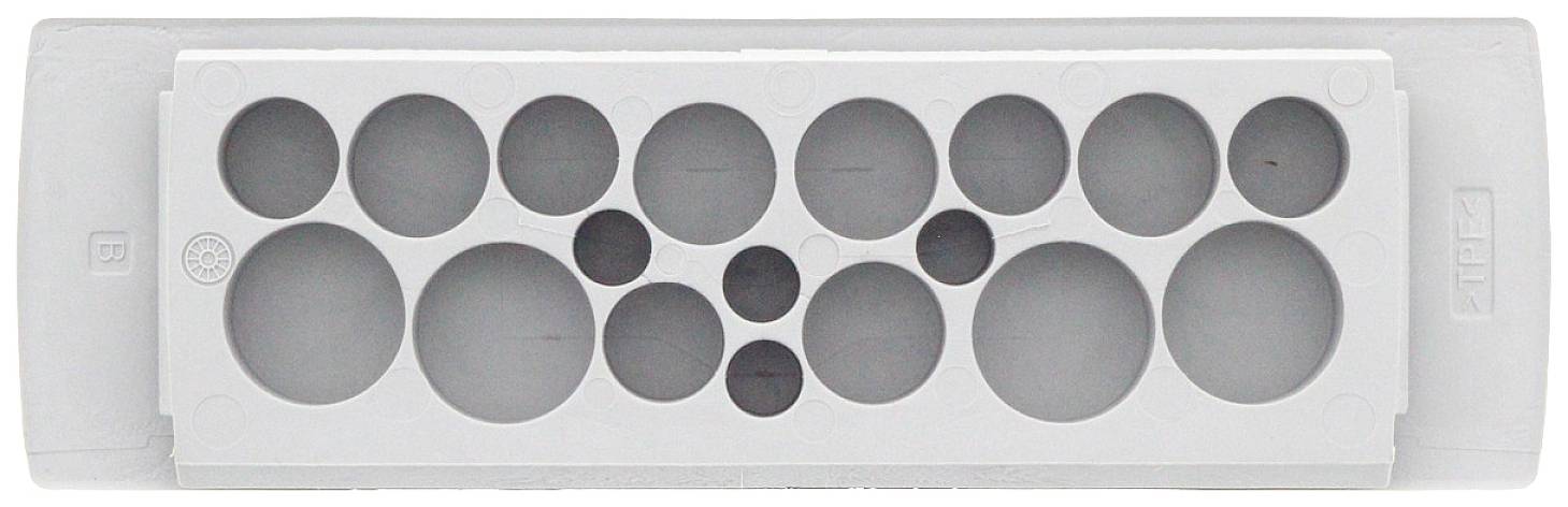 CONTA-CLIP KES-E 18/24A GR Kabeleinführung Plattenstärke (max.) 2.5mm Thermoplastisches Elastomer Grau